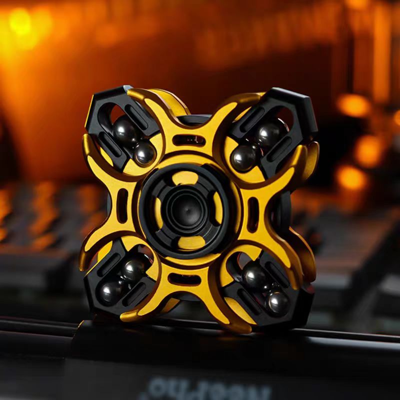 Oracle Tuning Fork Fidget Spinner – EDC de acero inoxidable y titanio