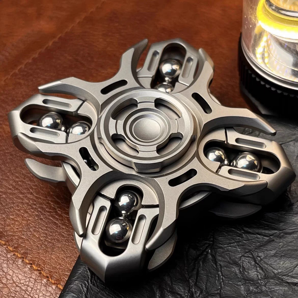 Oracle Tuning Fork Fidget Spinner – EDC de acero inoxidable y titanio