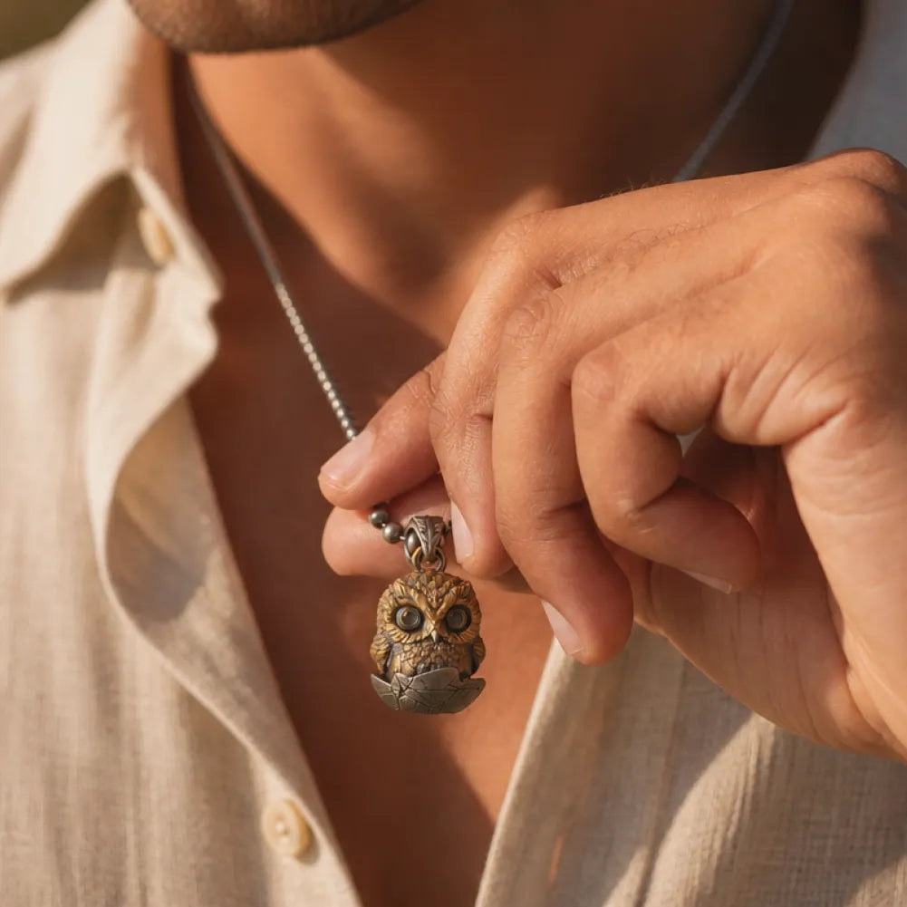 Owl Fidget Pendant